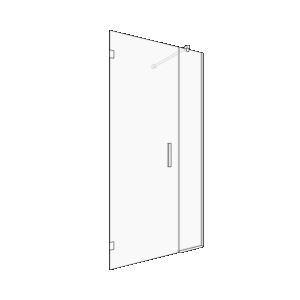 Classic Bespoke Shower Door & Inline Panel inc. Survey & Insta