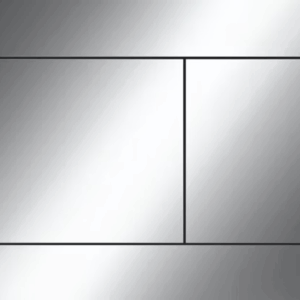 Classic Dual Flush Plate (to suite Tece Cistern) (Chrome)