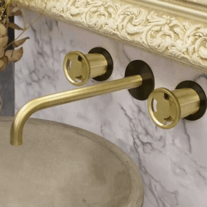 Whisper Lifestyle 3 Hole Basin Wall Mixer
