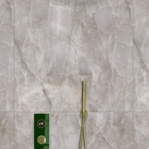 Covenance Digital Shower Set & Bath Filler Green & Gold