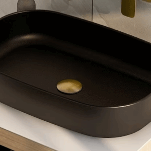Poldark Oval Countertop Basin 550mm (Black)