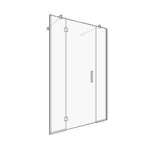 Classic Bespoke Shower Door & Inline Panels inc. Survey & Installation