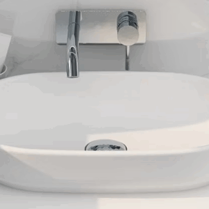 Frost Oval Countertop Basin 550mm (White)
